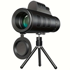 HD Monocular Telescope with Smartphone Adapter and Tripod
