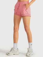 Women's High Waist Yoga Shorts with Drawstring