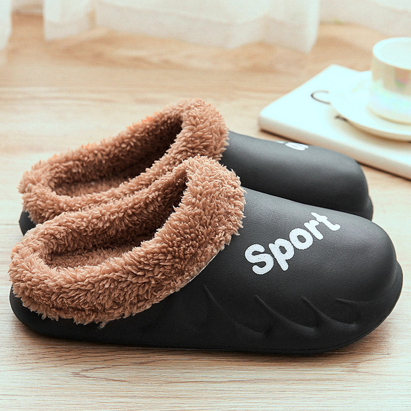 Flame Plush Slide Slippers For Men Women