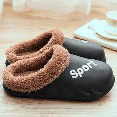 Flame Plush Slide Slippers For Men Women