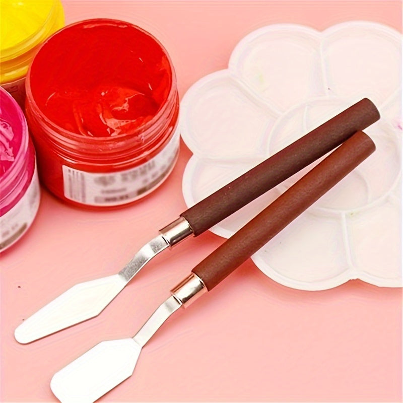 5pcs Stainless Steel Painting Palette Set for Thick Painting Spatula