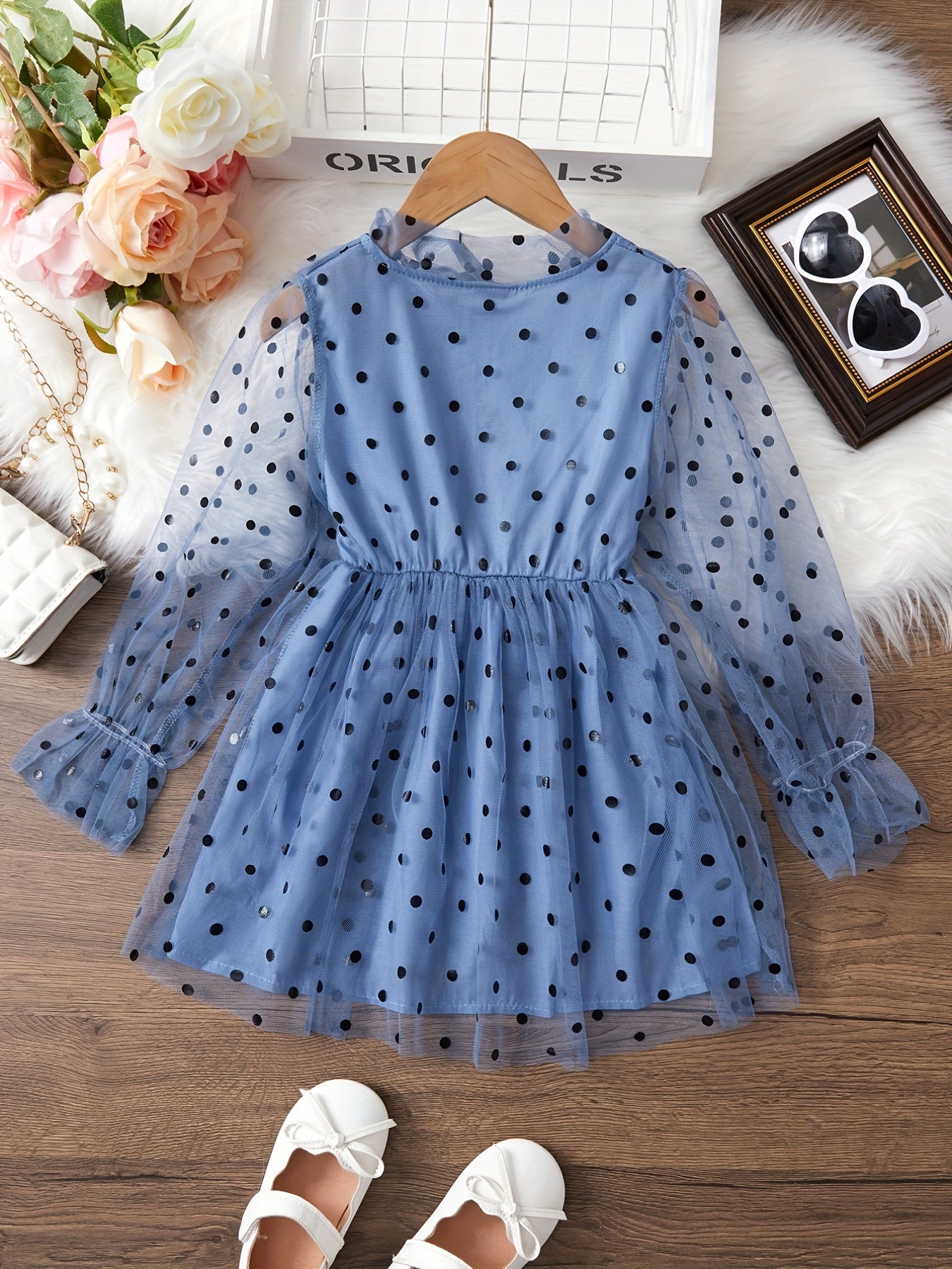 Mesh Dress & Polka Dot Princess Dress