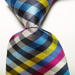 Plaid Tie Men's 8 99 CmNecktie Set Jacquard Woven Tie Necktie