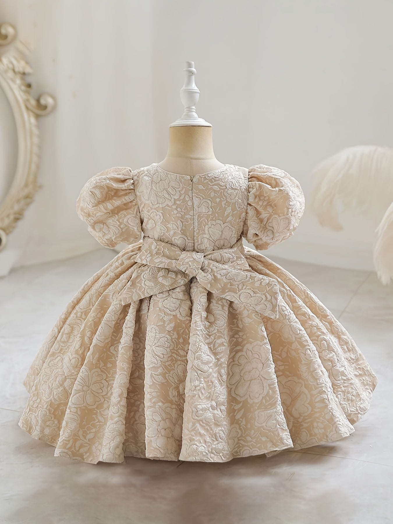 Baby Girls Flower Bowknot Princess Dress Clothes
