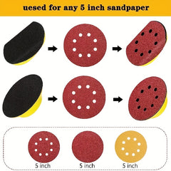 Hook and Loop Hand Sanding Block 12.7 cm Round Pad for Sanders Polishers