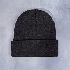 Warm Knit Cuffed Beanie Hat