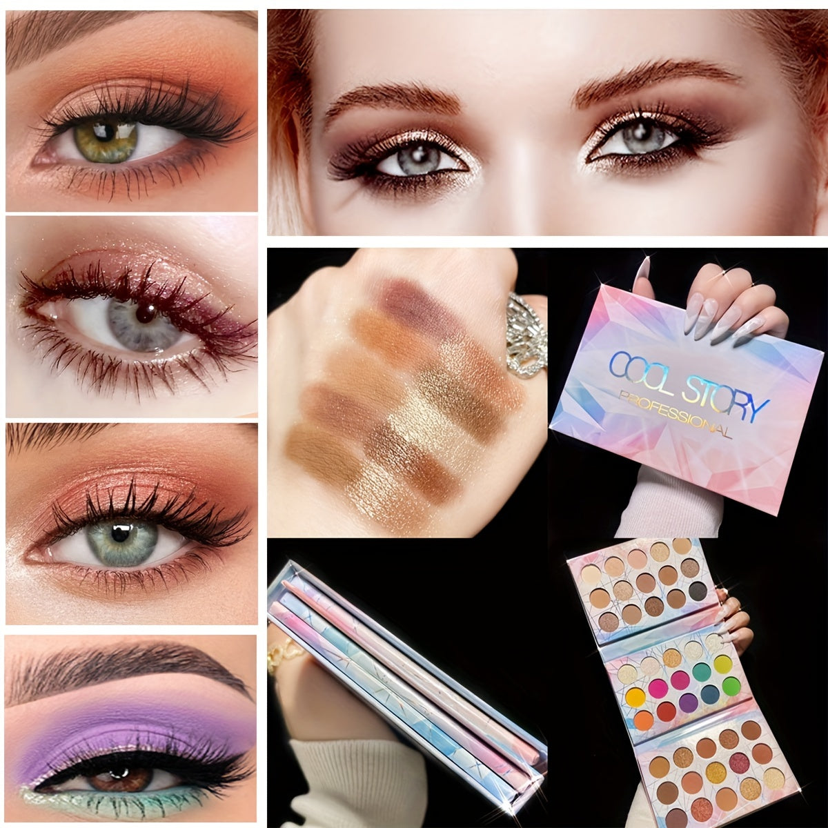 45 Earth Rainbow Matte Finish Eyeshadow Palette for Halloween Makeup