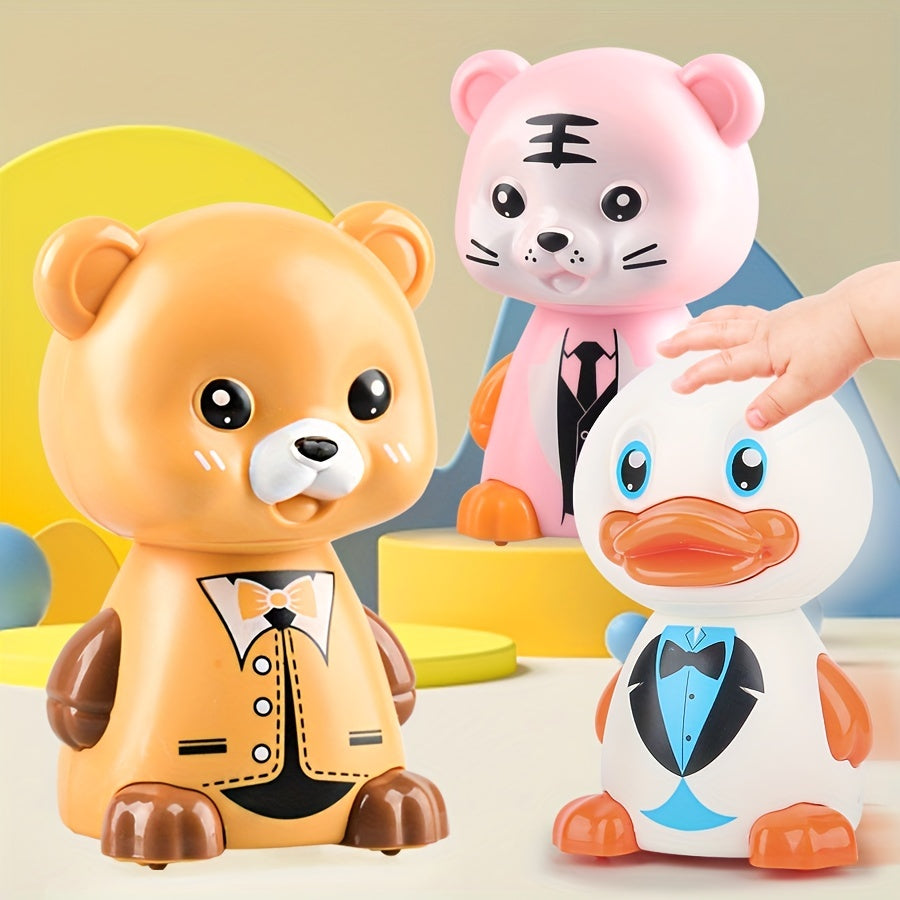 Animal Press Sliding Toy Car Baby Puzzle Car Toy Gift