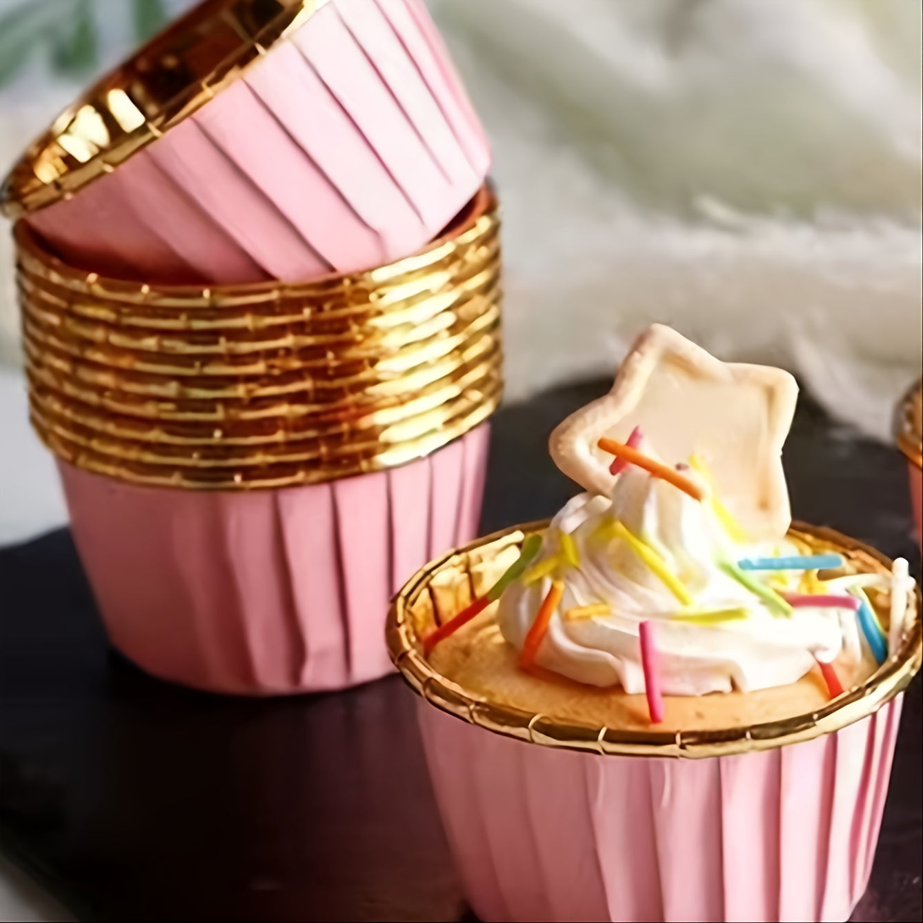 High Temp Muffin Baking Cup with Paper Holder