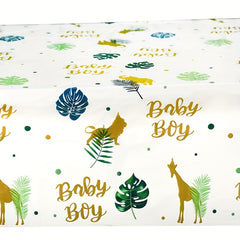 Baby Boy Themed Party Tablecloth - Birthday Party Supplies