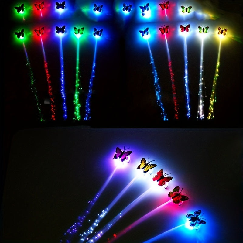 2pcs LED Fairy Hair Extension Clips for Women Girls Party Favors Wig