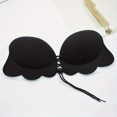 Invisible Strapless Push Up Lift Bra Scallop Trim