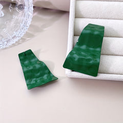 Girl's Spray Paint Geometric Earrings, Daily Wear
