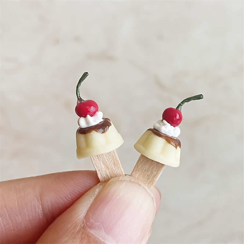 Dollhouse Mini Food Play Pudding Stick Decoration