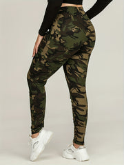 Camo Leggings High Rise Stretchy Skinny Leggings