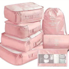 7-Piece Travel Storage Bag Set for Clothes Luggage Sorting