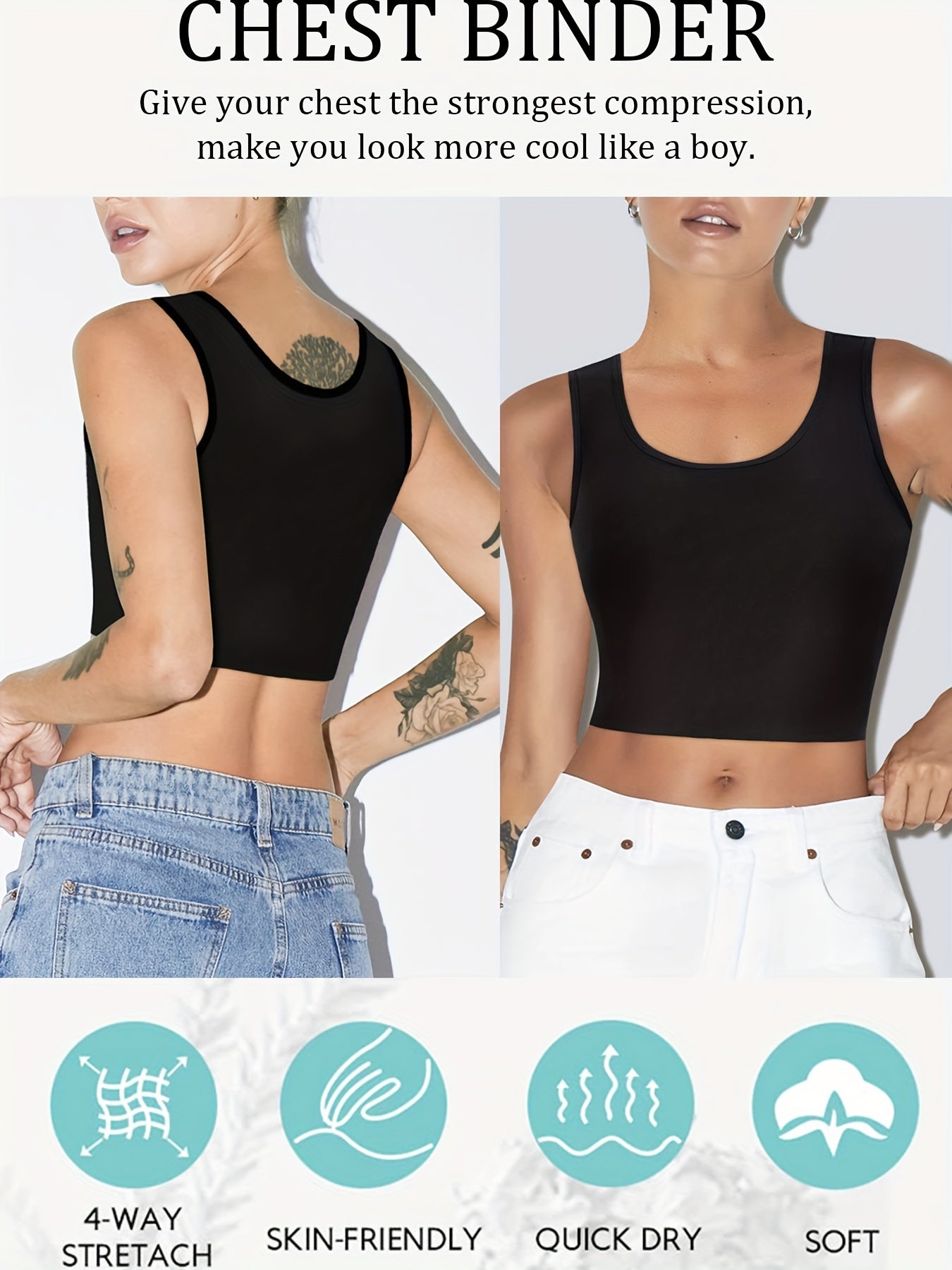 Shaping Tank Top Tummy Control Slimmer Crew Neck Women's Underwear