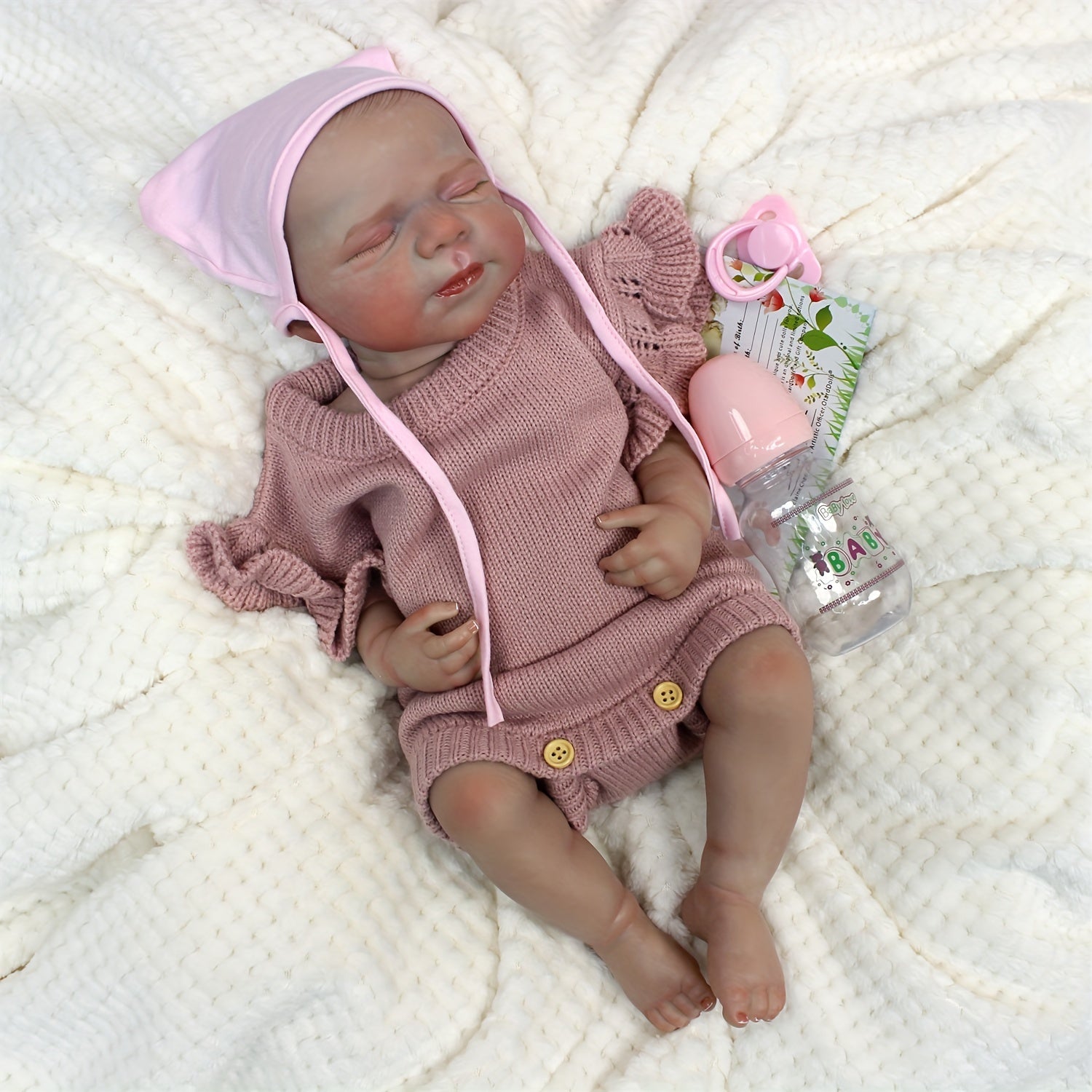 Pascale Reborn Baby Girl Doll Lifelike Realistic Washable