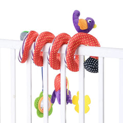 Fun Car Seat Toy Spiral Plush Activity Hanging Toy