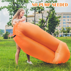Inflatable Lounger Sofa Pillow Lightweight Waterproof Couch Camping Bed