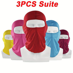 Breathable Balaclava Motorcycle Head Cover Full Face Mask Neck Gaiter