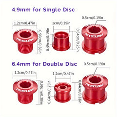 4pcs Bike Chainring Bolts Aluminum Alloy Replacement Parts