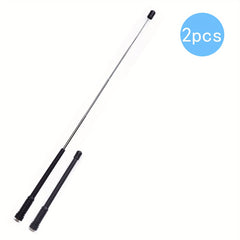 2pcs 16 Inch Retractable Walkie Talkie Antennas VHF UHF Compatible With BF UV 5R