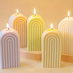 Rainbow Arch Candle Mold - Abstract Silicone Resin Mould
