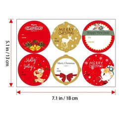 72pcs Christmas Stickers DIY Santa Snowman Puzzle Hand Ledger Cartoo