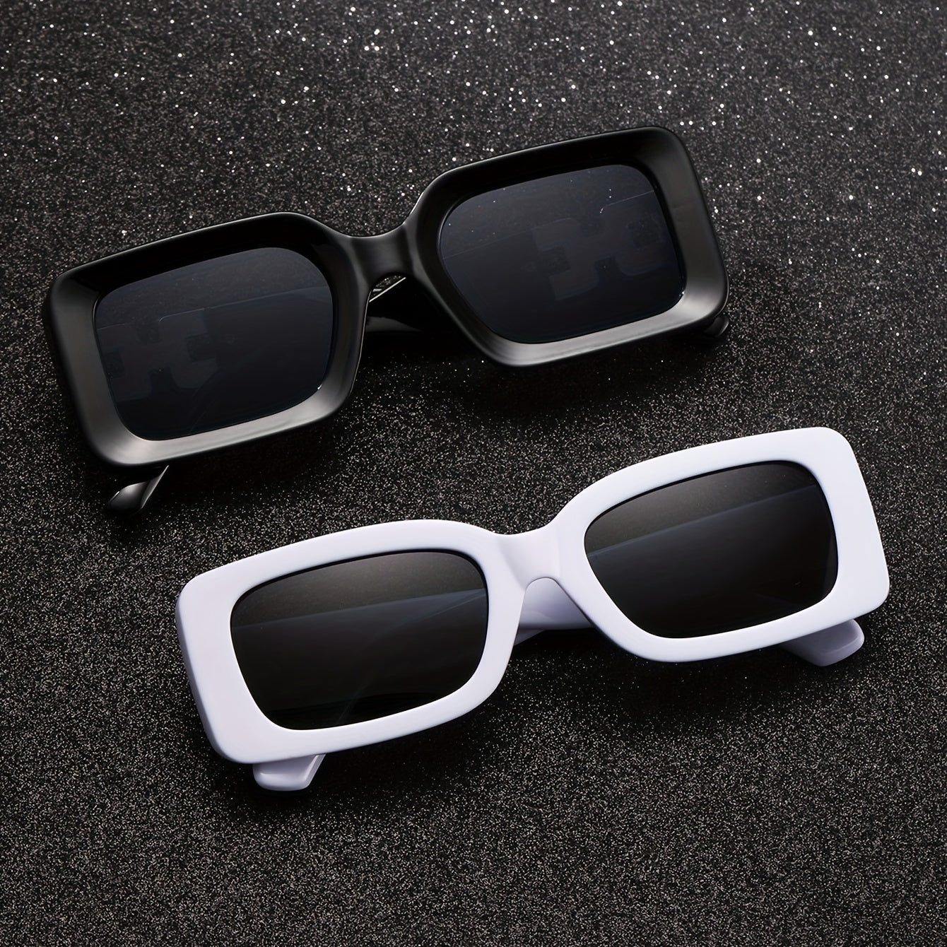 Men's Full Frame Square Sunglasses Set