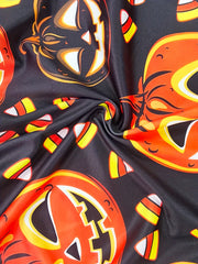 Halloween Skirt Women's Plus Allover Pumpkin Print Maxi Skirt