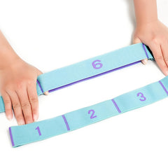 Yoga Pilates Fitness Stretching Strap Durable Polyester Elastic Band
