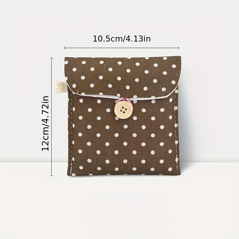 Girls Portable Sanitary Pad Bag Makeup Earphone Storage Coin Purse