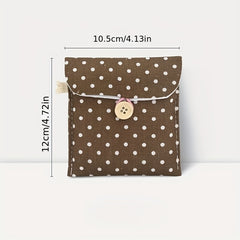 Girls Portable Sanitary Pad Bag Makeup Earphone Storage Coin Purse