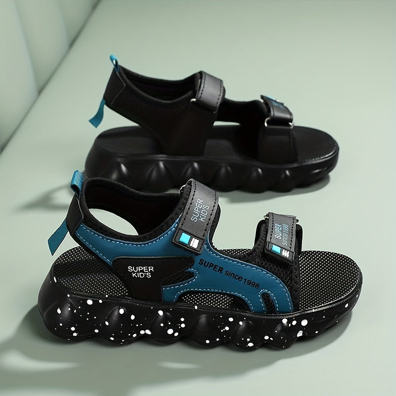 Boys' Non Slip Outdoor Sandals with Fastener for Spring and Summer