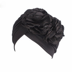 Large Flower Headscarf Cap Turban Beanies Headwrap Indian Cap Chemotherapy Hat