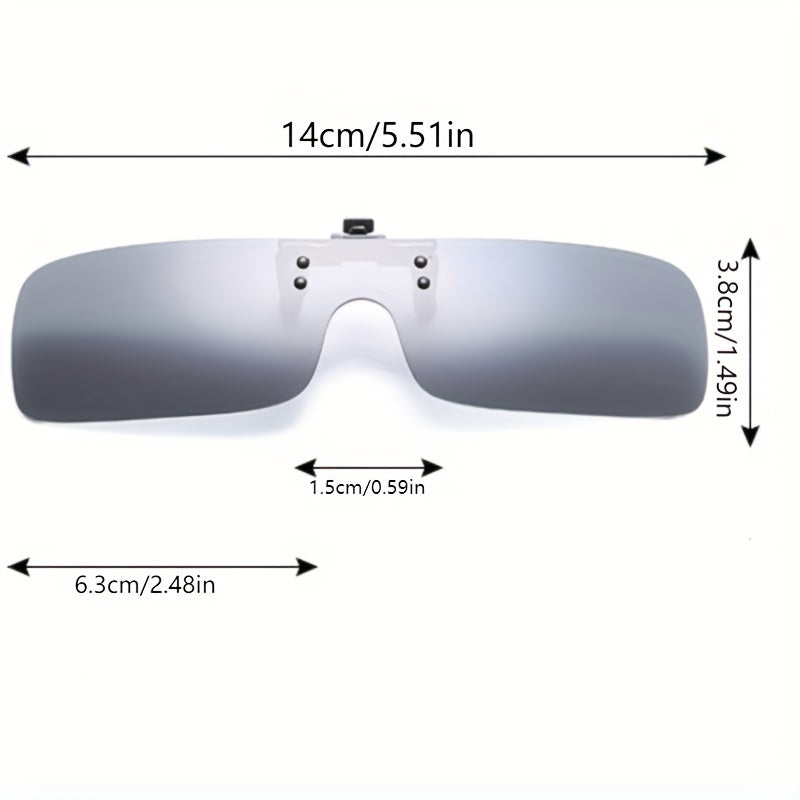 Polarized Lens Clip On Sunglasses UV Protection Driving Glasses