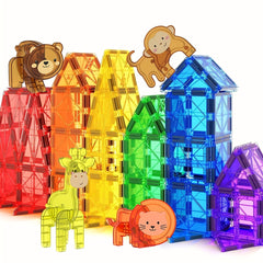 Magnetic Building Blocks Dinosaur Toy Set for Boys and Girls