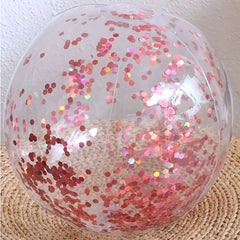 Extra Large Glitter Inflatable Beach Ball for Pool Party