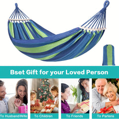 Single Hammock With Tree Straps Durable Portable Hammock