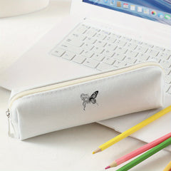 Large Capacity Pencil Case Zippered Pen School Supplies Storage Bag