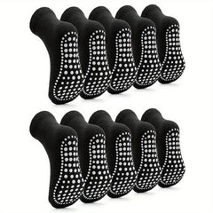 5 Pairs Non Slip Toddler Mid Tube Athletic Indoor Socks