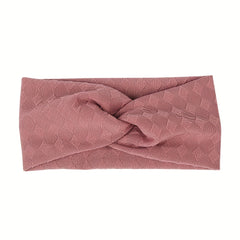 Girls Sweet Solid Wide Headband Hairband Decorative Hair Accessories
