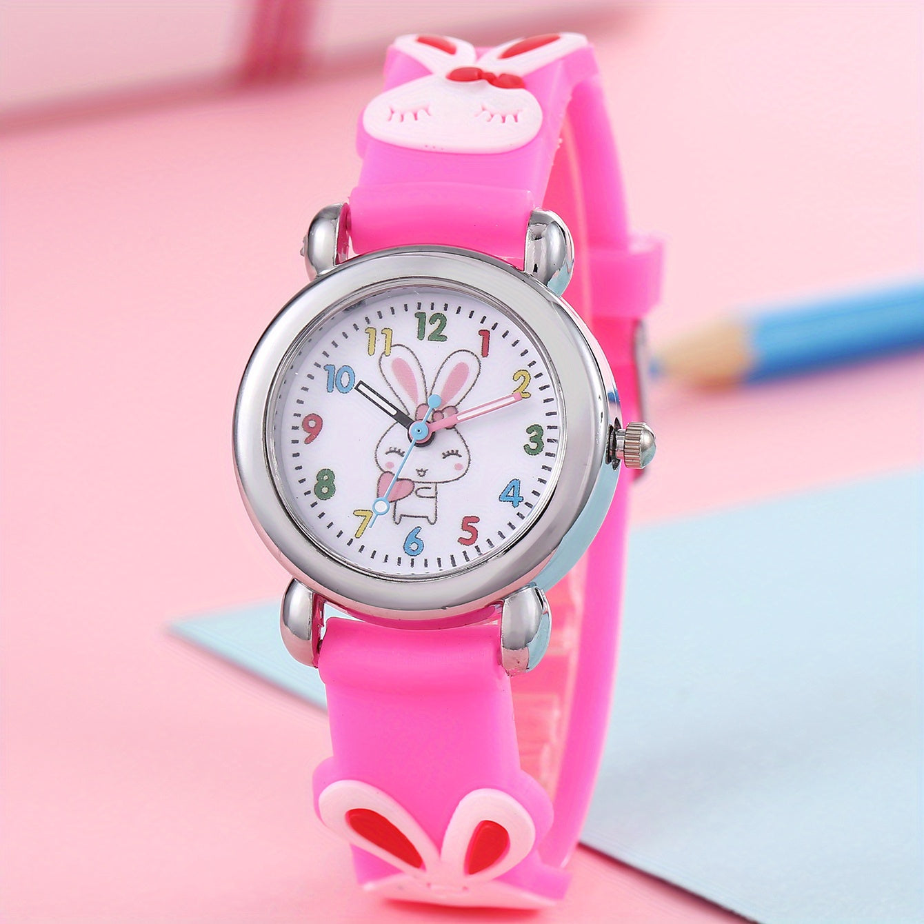 Girls Rabbit Pattern Watch Gift For Kids