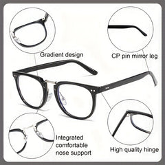 Men's Anti Light Reading Glasses Business Casual Eyeglasses