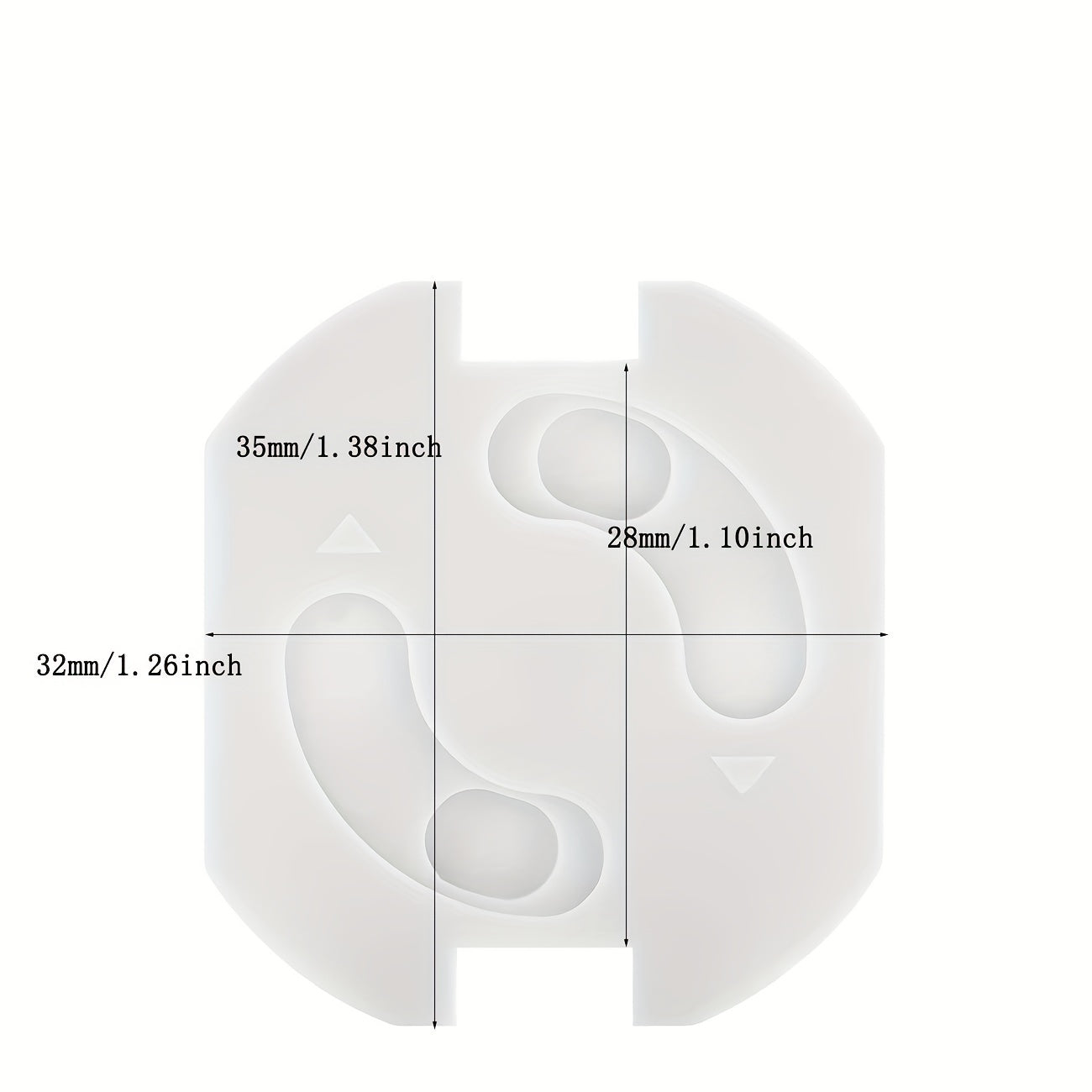 30pcs Baby Socket Protection Child Lock Glue-On Safety Sockets