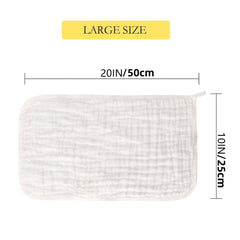 10 Pack Muslin Burp Cloths Baby Burp Rags For Boy Girls Bibs
