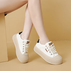 Women's Letter Pattern Athletic Skate Shoes Soft Sole Casual Sneakers