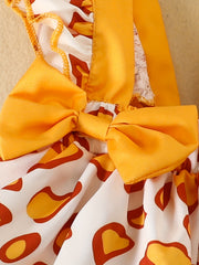 Baby Girls Giraffe Bodysuit & Deer Skirt Set
