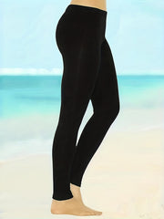 Solid Skinny Leggings Stretchy Women's Casual Pants